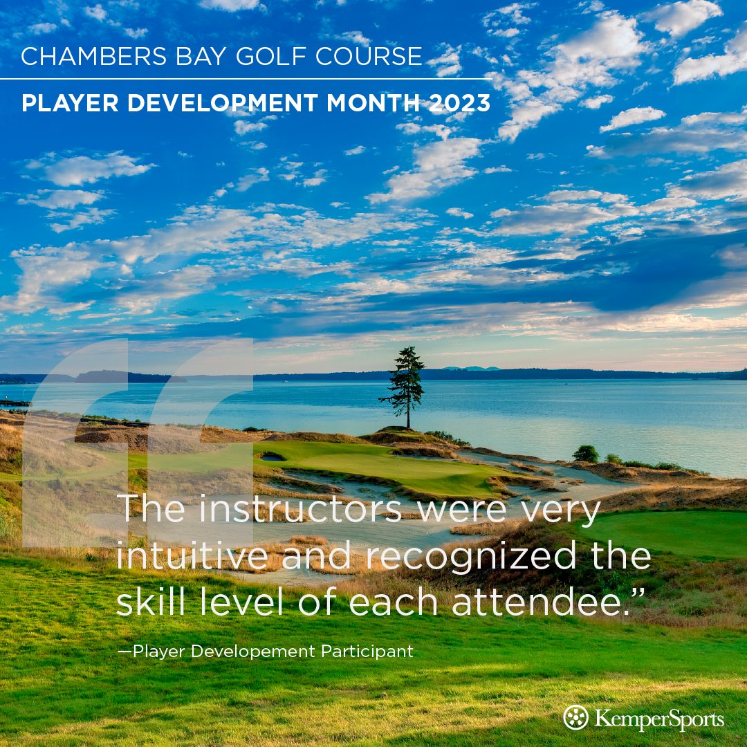 KemperSports's tweet image. .@ChambersBayGolf isn't just one of the country's most well-known munis, it also boasts one of the nation's leading player development programs.

For #KSPDMonth, we shine a light on how they're making golf accessible to all players.

🔗: bit.ly/441JRyL