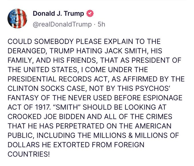 'the never used before Espionage Act'

If Donald had actually watched our 'Espionage' ad then he would know the Espionage Act has been used before. He's joining the traitor hall of fame alongside Hanssen, Aldrich, Montes, Walker, and Pelton for stealing our nation's secrets.