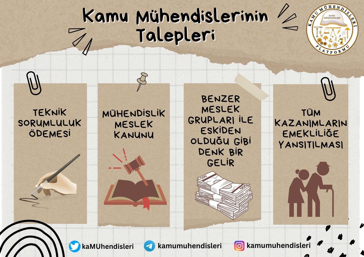 #talebimiz Kamu mühendislerinin gelir adaletsizliğine son vermektir.
@kaMUhendisleri
#ilkYasaKamuMuhendisi