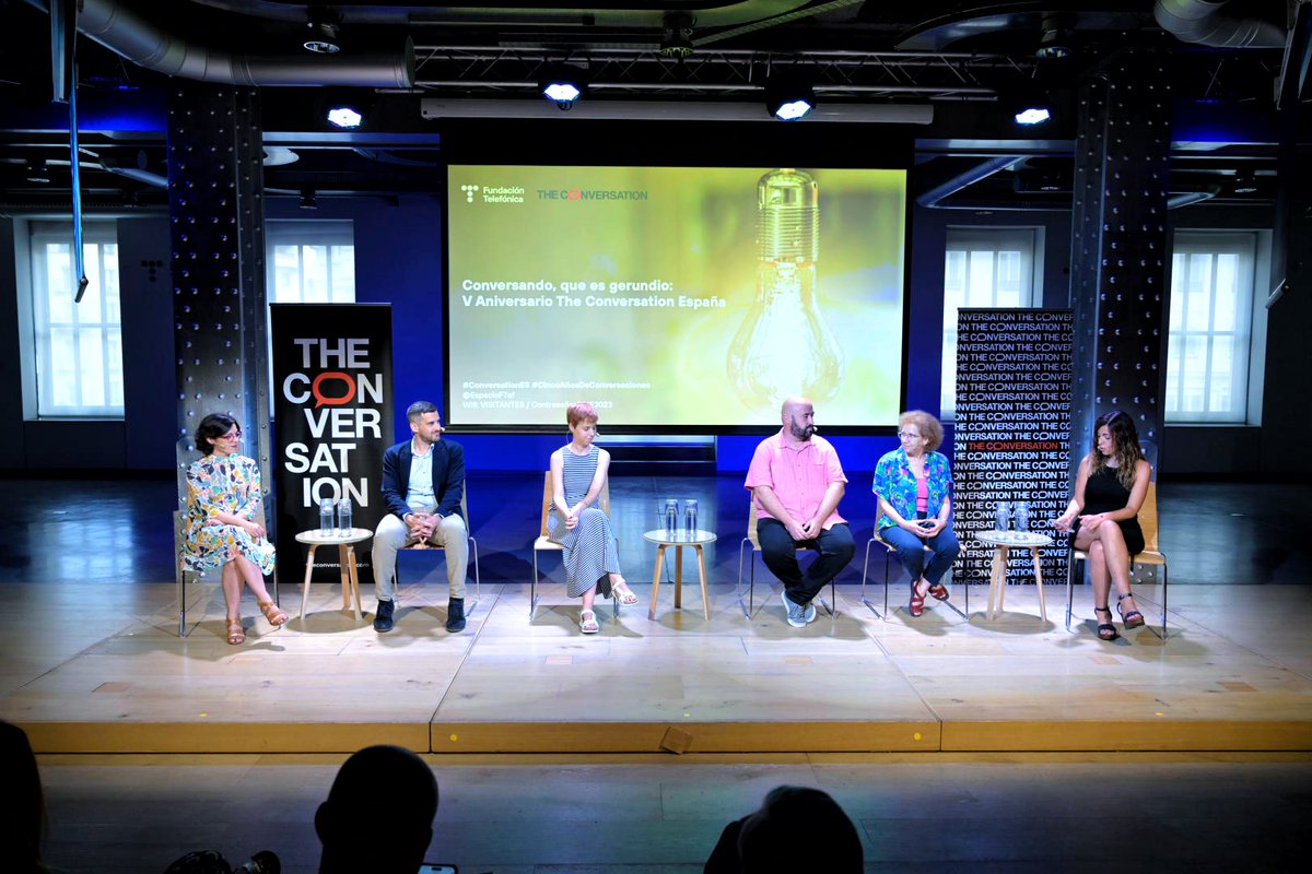 EspacioFTef's tweet photo. Abrimos mesa redonda con Margarita del Val, @DrAstrocyte, Eduardo Baura, @ferrero_mar, @experiencia_T y @ElenaSanz_ analizando los avances científicos, la educación en la ciencia y la labor divulgativa existente.
#ConversationES #CincoAñosDeConversaciones @Conversation_E https://t.co/UEy9VaWxJo