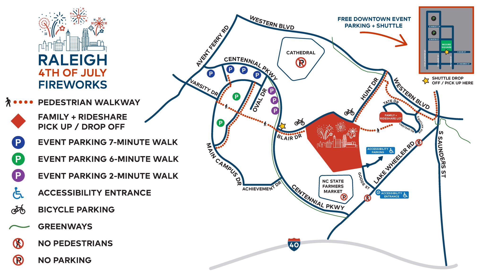 Dorothea Dix Park on Twitter "🎆 1 Week until Raleigh 4th of July