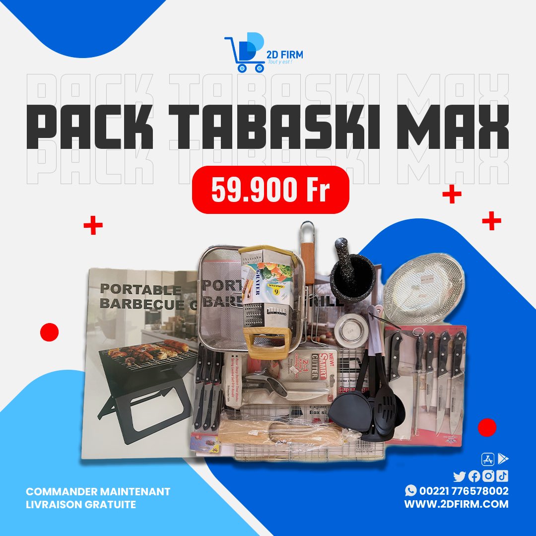 2dfirm's tweet photo. #TabaskiMax ak 2DFirm bou bakh bi la

Stock limité / Livraison gratuite 🚚🇸🇳

#PromoTabaski #MiniBarbecue
#MomentsPrécieux #BarbecueTabaski #GastronomieEnPleinAir #2DFirm #Senegal #kebetu #ChefDeTabaski #SucculentesGrillades https://t.co/Y4oDvfS4qN