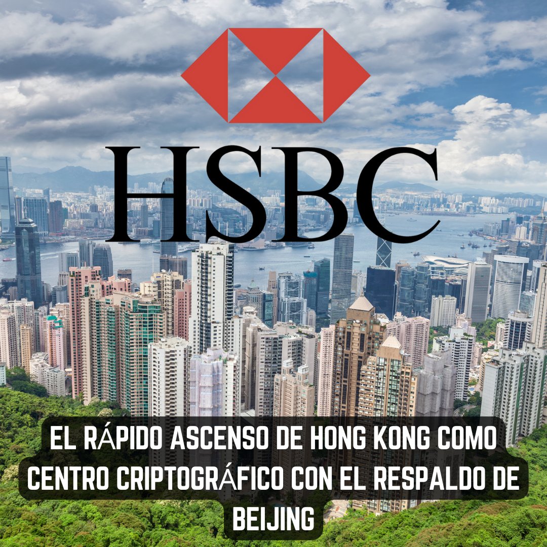 AlfaCapitalDeFi's tweet photo. Hong Kong, se ha convertido rápidamente en un destacado centro de criptomonedas, a pesar de su prohibición anterior. El banco más grande de Hong Kong, HSBC, ha lanzado servicios de criptomonedas, permitiendo a sus clientes comprar y vender ETFs basados en Bitcoin y Ethereum. https://t.co/vlYbDi5tup