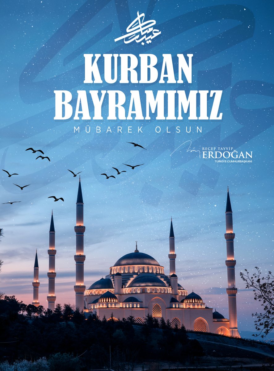 Aziz milletimizin mübarek Kurban Bayramı'nı canıgönülden tebrik ediyorum. Kurban Bayramı'nın ailelerimize, milletimize, İslam âlemine ve tüm insanlığa hayırlar getirmesini diliyorum.