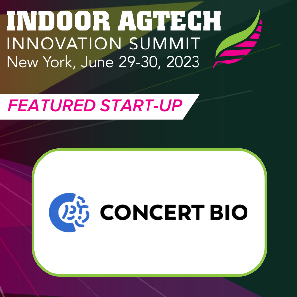 .<a href="/concertbio/">Concert Bio</a> will pitch its solution to harnessing the full potential of the microbiome at #IndoorAgTech 

Concert Bio provides the sampling equipment and system insights necessary to assess the microbiome, and create the optimal microbial community.   
lnkd.in/egTW3JQP