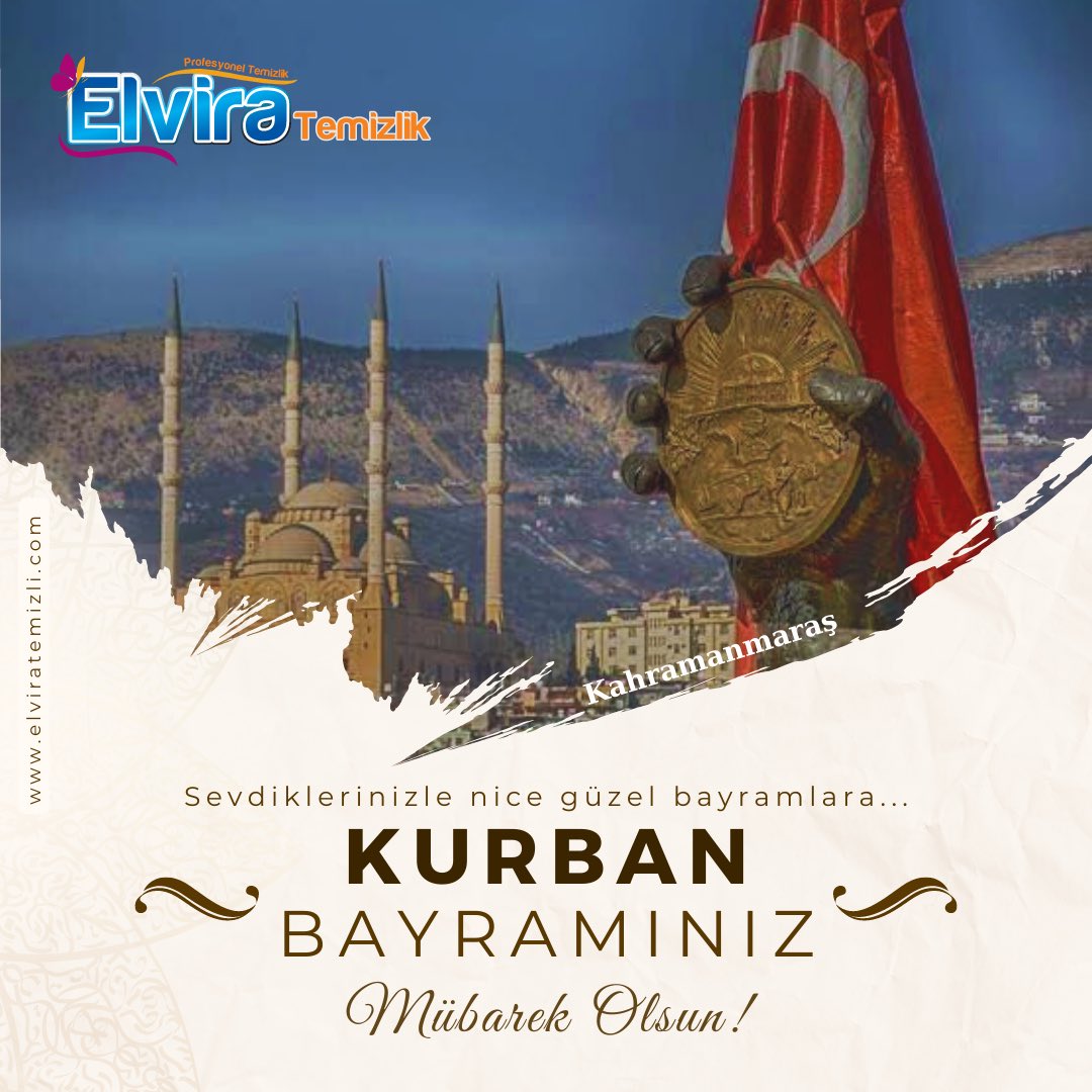 Elviratemizlik's tweet photo. Tüm İslam aleminin Kurban Bayramı’nı tebrik ediyor, hayırlara vesile olmasını temenni ediyoruz. 

📍Kahramanmaraş 
📍İstanbul https://t.co/4bwrTyDRlQ