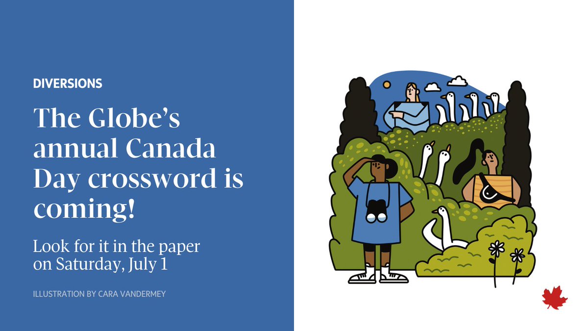 Do you have what it takes to solve The Globe's giant Canada Day crossword puzzle? 

Pick up a copy in print on Saturday, July 1 or download it here: tgam.ca/CanadaDayPuzzle