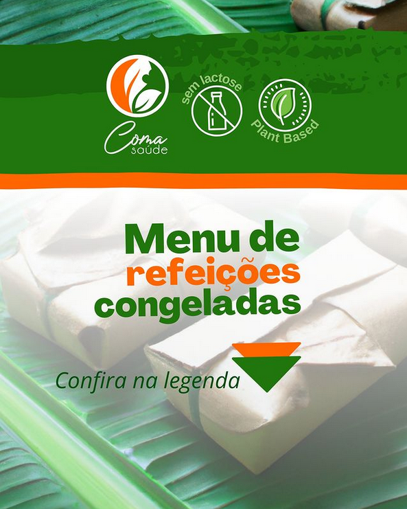 ComaSaudeCWB's tweet photo. Refeições Congeladas, super práticas e saborosas para seu dia a dia!  
✅ combos com valor promocional 
✅ sem lactose 
✅ plantbased  

- Moqueca de Palmito, 400g 
- Kit Feijoada, 400g + arroz + farofa + folha de brócolis
- Quibe de Proteína de Soja com Tofupiri, 400g https://t.co/ndXHQzzHxI