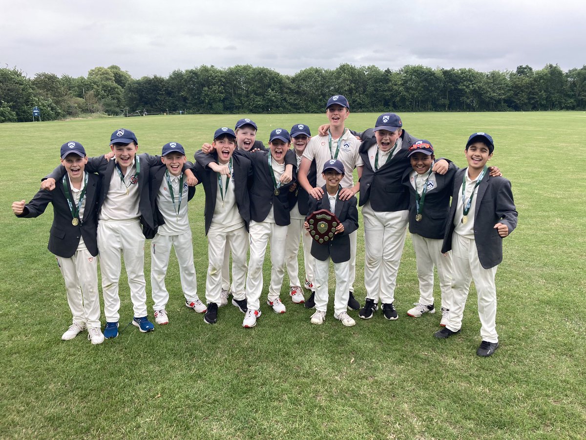 That trophy is coming home with us …. Well done U12 cricketers - Leicestershire County Champions !!