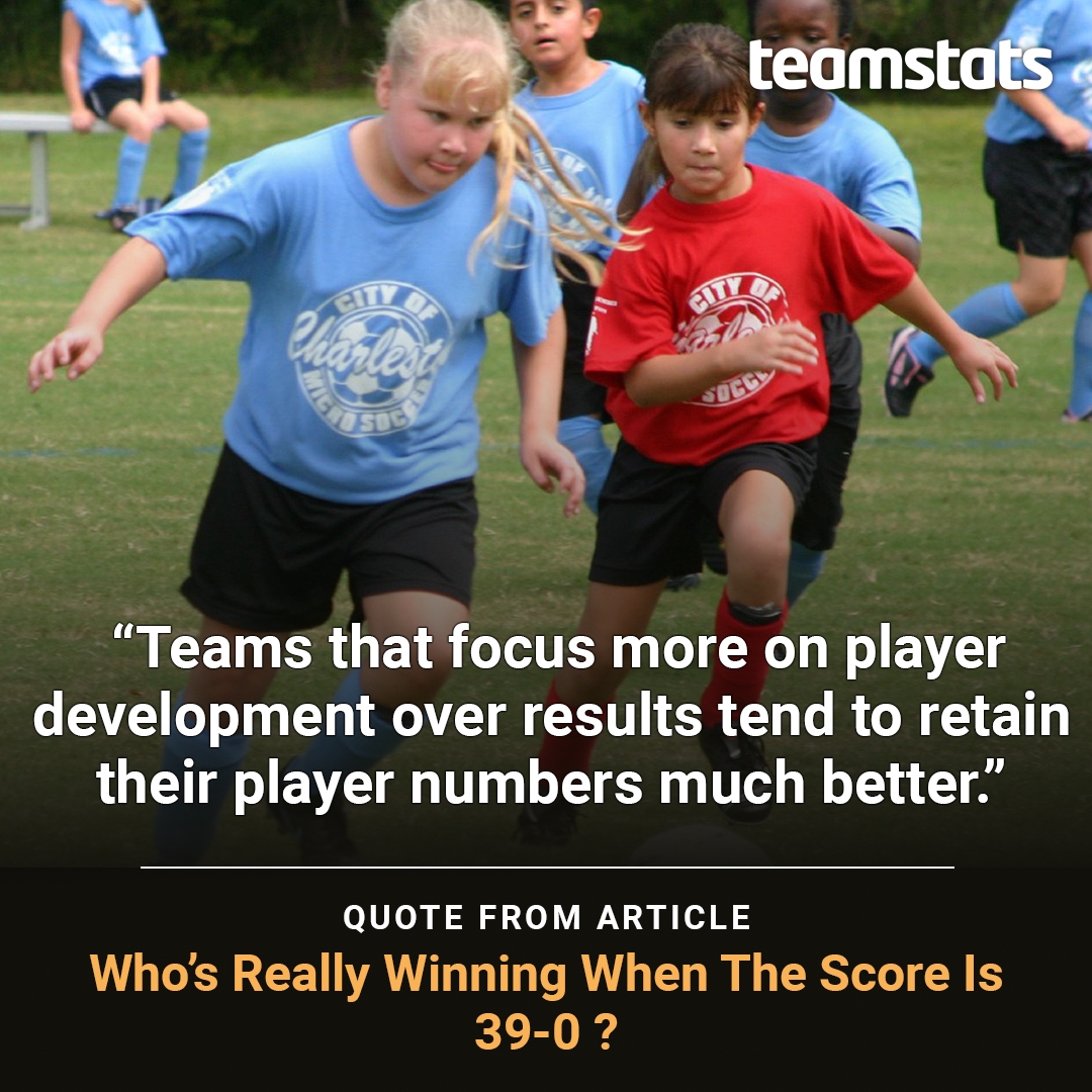 ''Teams that focus more on player development over results tend to retain their player numbers much better.''

#grassrootsfootball

You can read the full article at teamstats.net/blog/junior-fo…