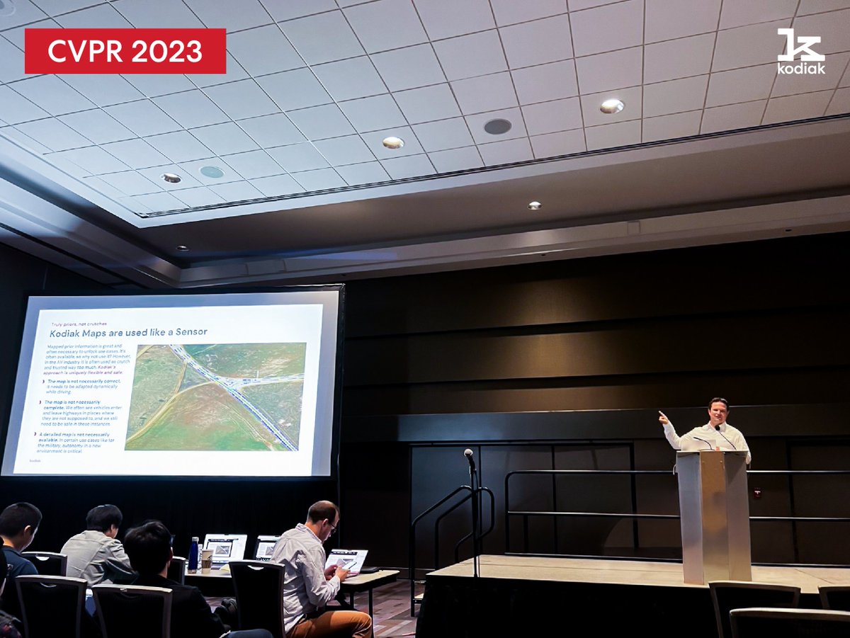 KodiakRobotics's tweet image. We had a great time at #CVPR23! We&apos;re grateful for the collaborative platform CVPR offered to further push collaboration, innovation and learning in the field of #ComputerVision and #PatternRecognition.