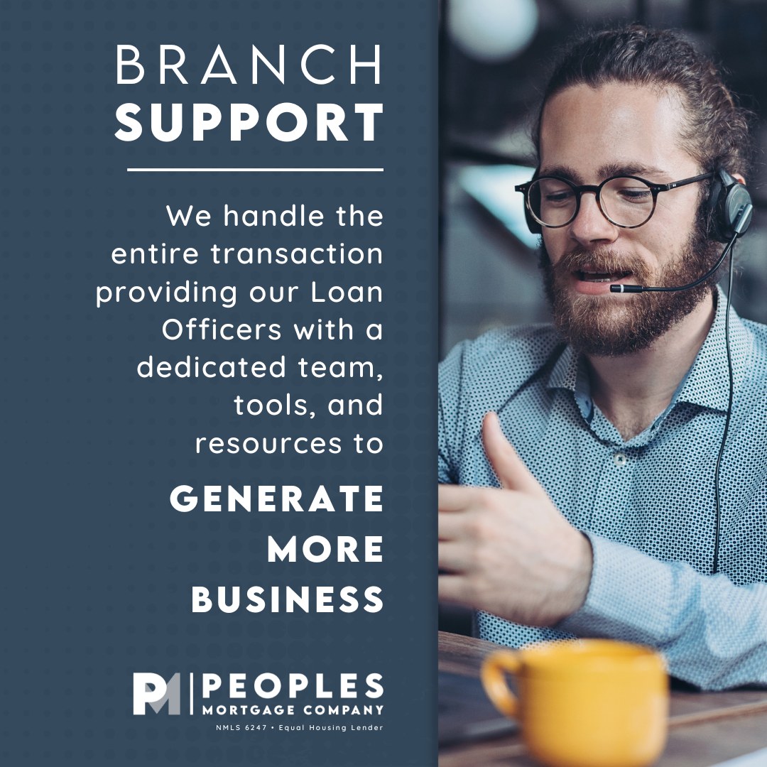K2Kerivan's tweet photo. Do you wish you had more time to focus on getting more business? Our Branch Support team handles ALL the transactions, allowing you to focus on what you do best - getting more loans!
#peoplesmortgage #allaboutthepeople #whypeoples #TuesdayTip https://t.co/5EwmD1XMnX
