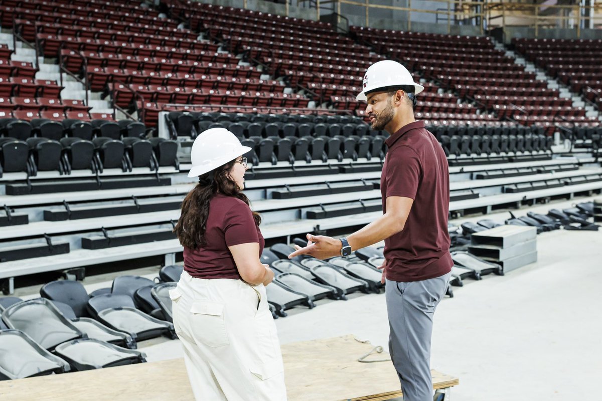 🗣 <a href="/msstate/">Mississippi State</a> students!
 
You asked. We listened.
 
Key step in making The Hump the most electric atmosphere in 🏀 → Moving a section of student seating to the sideline  in 23-24!

Excited to enhance the student experience &amp; collab with SA president <a href="/ellie_herndon/">Ellie Herndon</a> on this project.