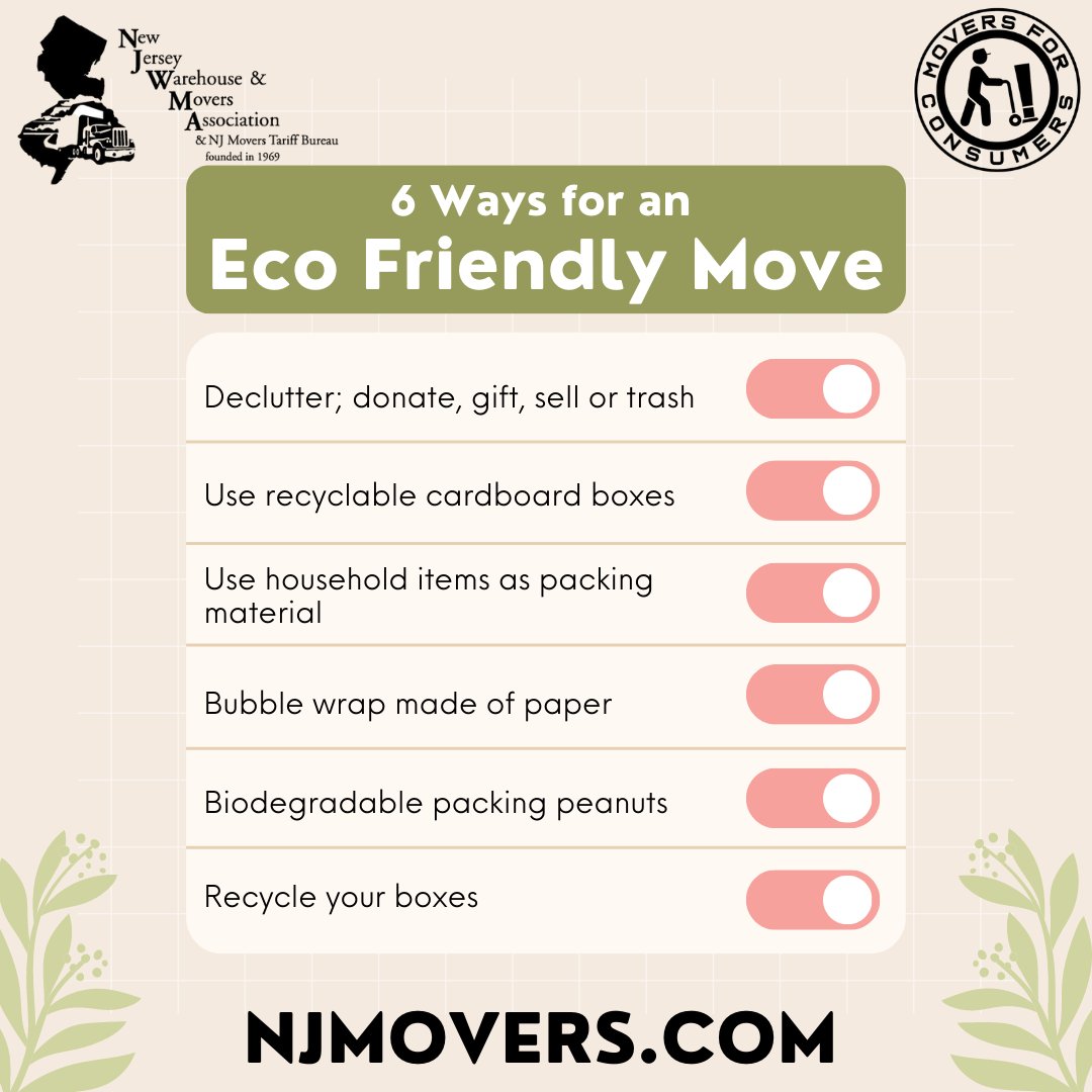 njwma's tweet photo. Eco Friendly Move
#njwma #njmovers #moversforconsumers #Moving #movingtips https://t.co/Pe3RMi2wEj