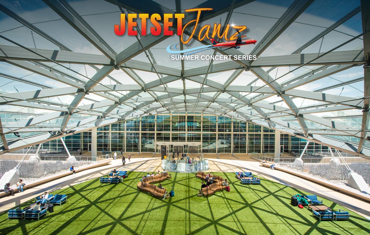 DENAirport's tweet photo. Free summer concerts? Say less! 🎶
Introducing Jetset Jamz, a six-week outdoor concert series on the plaza. Featuring @after7music, @GAAlbright and more of your jazz favorites. Sundays, July 30-Sept. 3.
View the full lineup and register at https://t.co/q9mCy1EO2X.
#DENEvents https://t.co/VVemJBNMk6