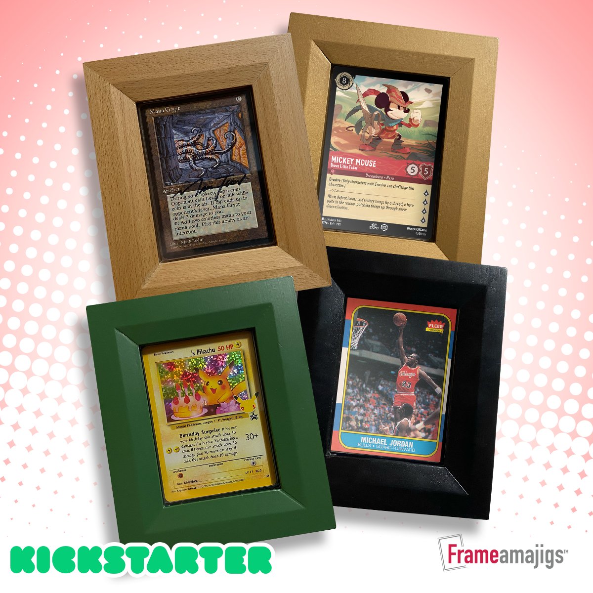 cardamajigs's tweet photo. ⏱️ 2 Days Remain to Pledge for Frameamajigs! ⏱️

NEW TIER UPGRADES are available PLUS: red &amp; purple frames have been unlocked!

Check out what's new &amp; pledge before it's too late! 👇
https://t.co/tp1aBFYsTi https://t.co/m0JDruOURU