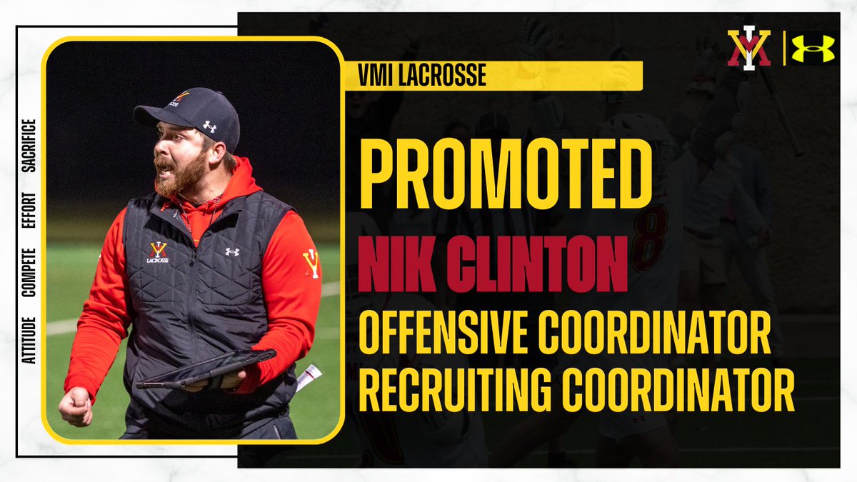Well-deserved promotion for Coach Clinton! 
Read about it here: vmikeydets.com/news/2023/6/27…  
#BuiltDifferent #ACES #RahVaMil