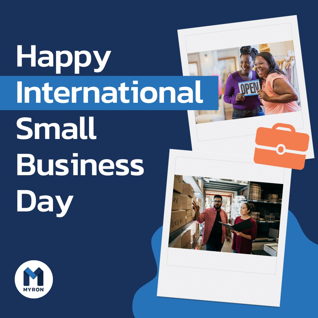 Myroncorpcanada's tweet photo. Happy International Small Business Day to all our entrepreneurs out there! 🎉 It's a journey filled with challenges, but also immense rewards. 

We want to hear from YOU - what's the one piece of advice you'd share with someone starting their small business journey today? 💙💡 https://t.co/GThoLNp9fw