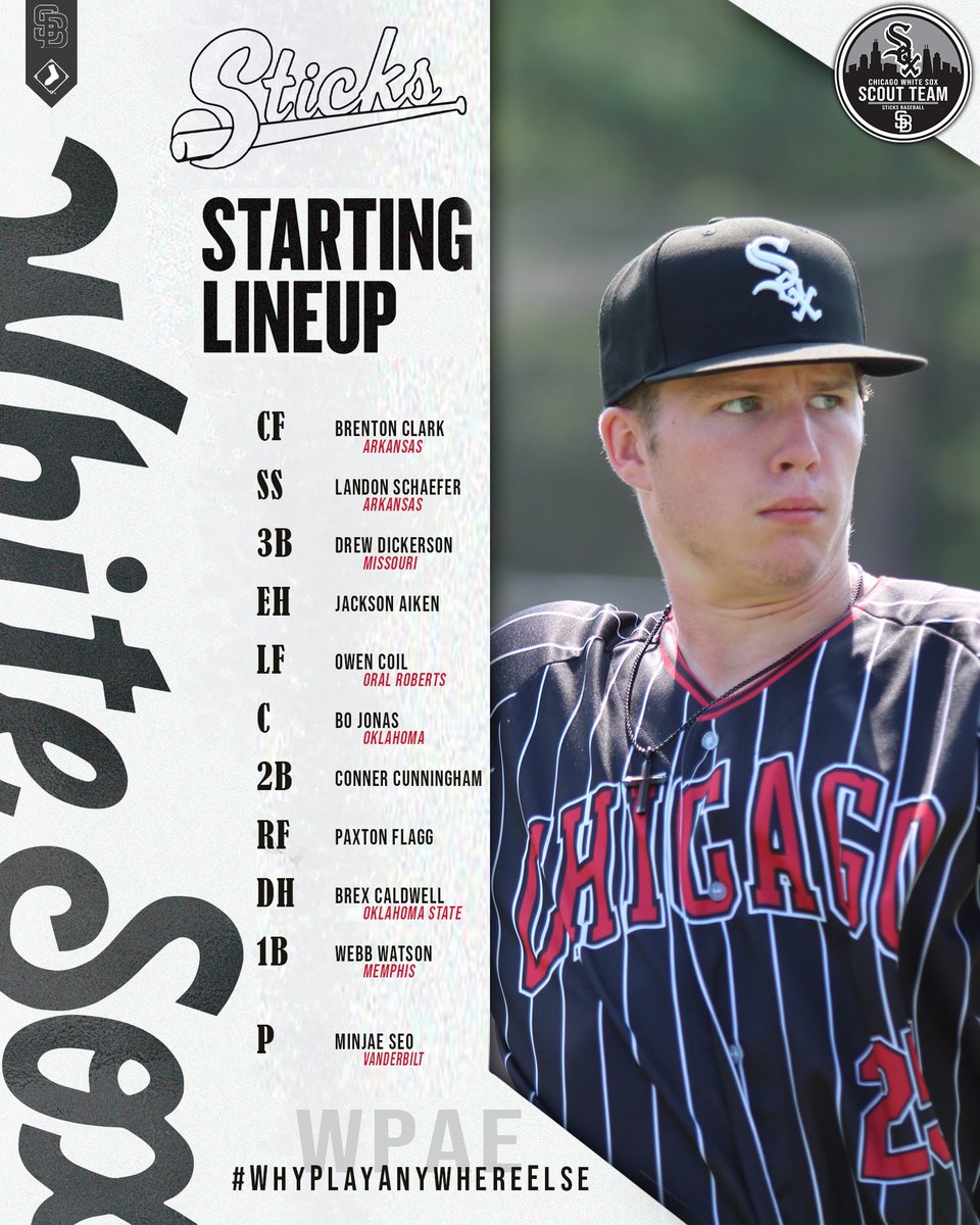 Sticks Baseball 17U Brewster/White Sox Scout Team take on VBA Black in the semis of the @PerfectGameUSA 17U WWBA East at @USAStadium playoffs. 2025 RHP @VandyBoys commit @minjae2x is on the mound, @BobzinChristian is in relief  

#ChampionshipTuesday