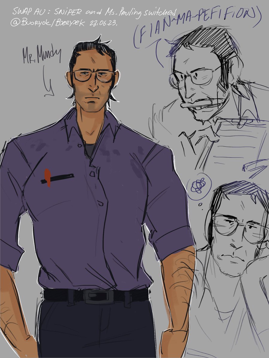 MarkPawlov's tweet photo. Swap AU or Universe, where scouts gonna die even faster (because they’re both became even HOTTER)

#teamfortress2 #misspauling #tf2sniper #sniperscout (implied) (but paulingscout can be implied if you wish)
#swapau #fanart #concept #au https://t.co/Z44DqQ9YN4