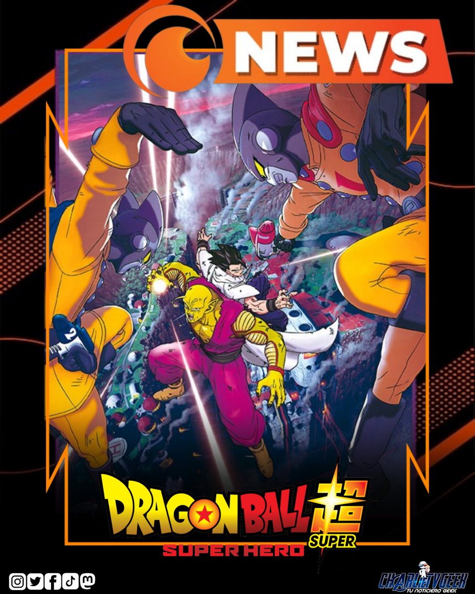 charlietvgeek's tweet photo. #AniméNews
#Goku y sus amigos están llegando con su última aventura!
#DragonBallSuperSuperHero llega el 12 de Julio en exclusiva por #Crunchyroll en idioma original subtitulada y doblaje español/latino!
#CrunchyrollLA #CrunchyrollES https://t.co/GQUpmK12Fm