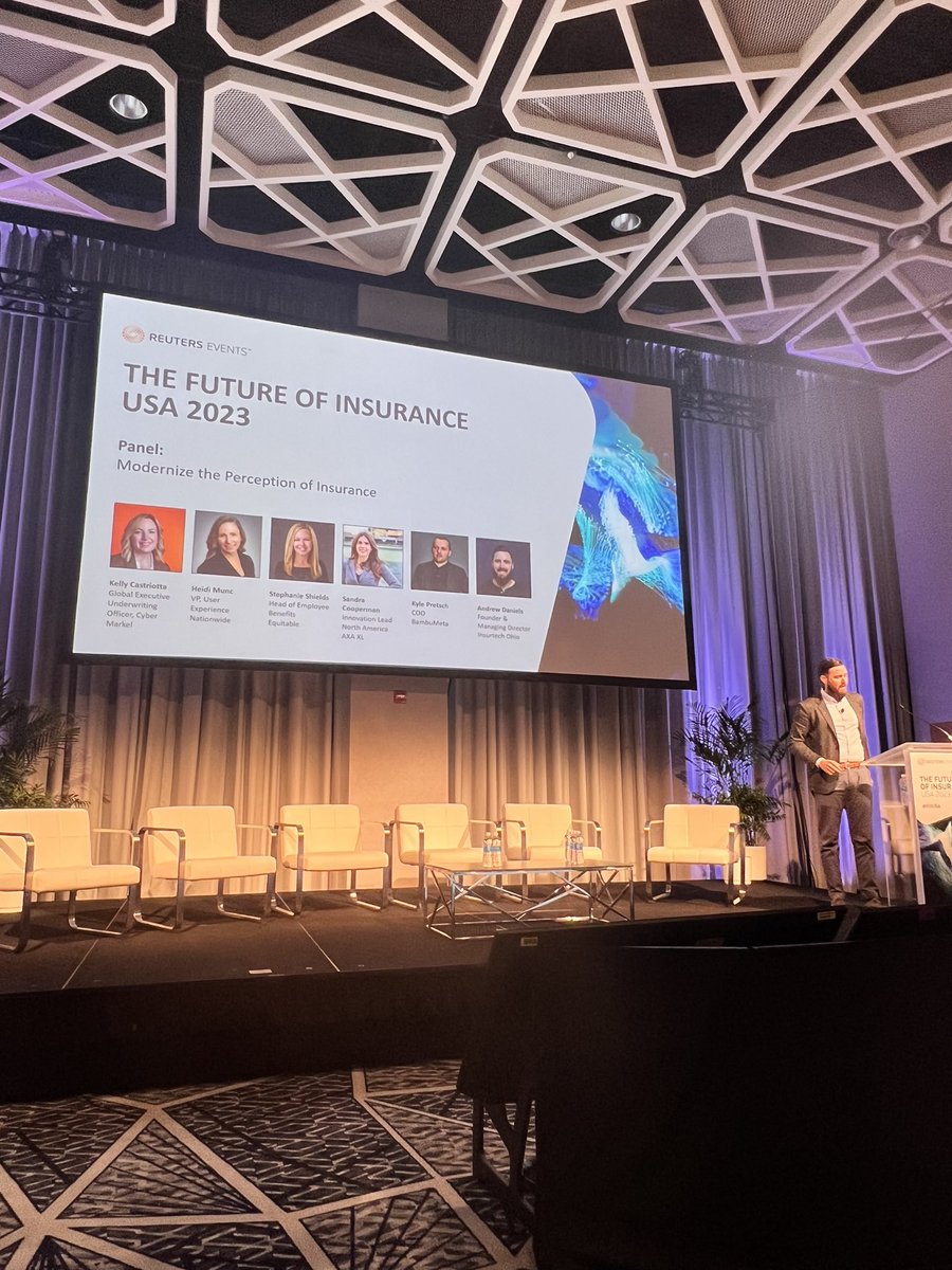 Kelly Castriotta will be speaking on a panel sharing how we can modernize the perception of insurance at Reuters Events - Future of Insurance conference in just a few minutes. #FOIUSA