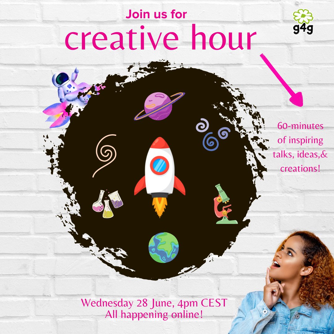 Join! g4g's Creative Hour tomorrow!
Theme:  'Breakthrough Discoveries.'  Professor Katalin Karikó, winner of the 2022 Solvay Prize, one of TIME’s 100 most influential people of 2021, and the scientist behind the COVID-19 vaccine, will join us.
Register:  eventbrite.co.uk/e/g4g-creative…