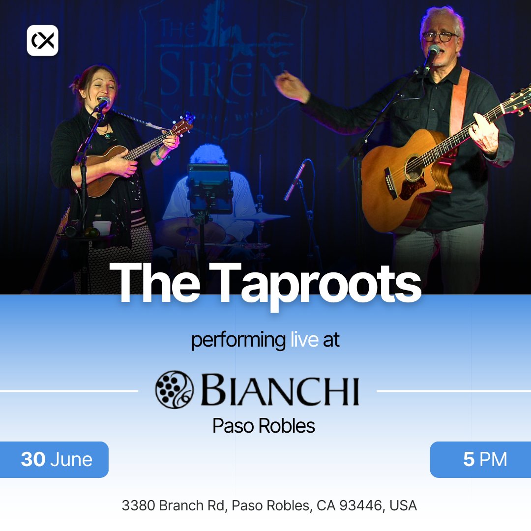 creativexchange's tweet photo. A melodic evening among the vines awaits you🍷 as The Taproots are all set to give you an elegant musical experience at Bianchi Winery this week📆

If you need more details or want to book musicians for your venue, head on to https://t.co/iwKDUK4zVl✅

#bianchi #winery #music https://t.co/xS459uuv1D
