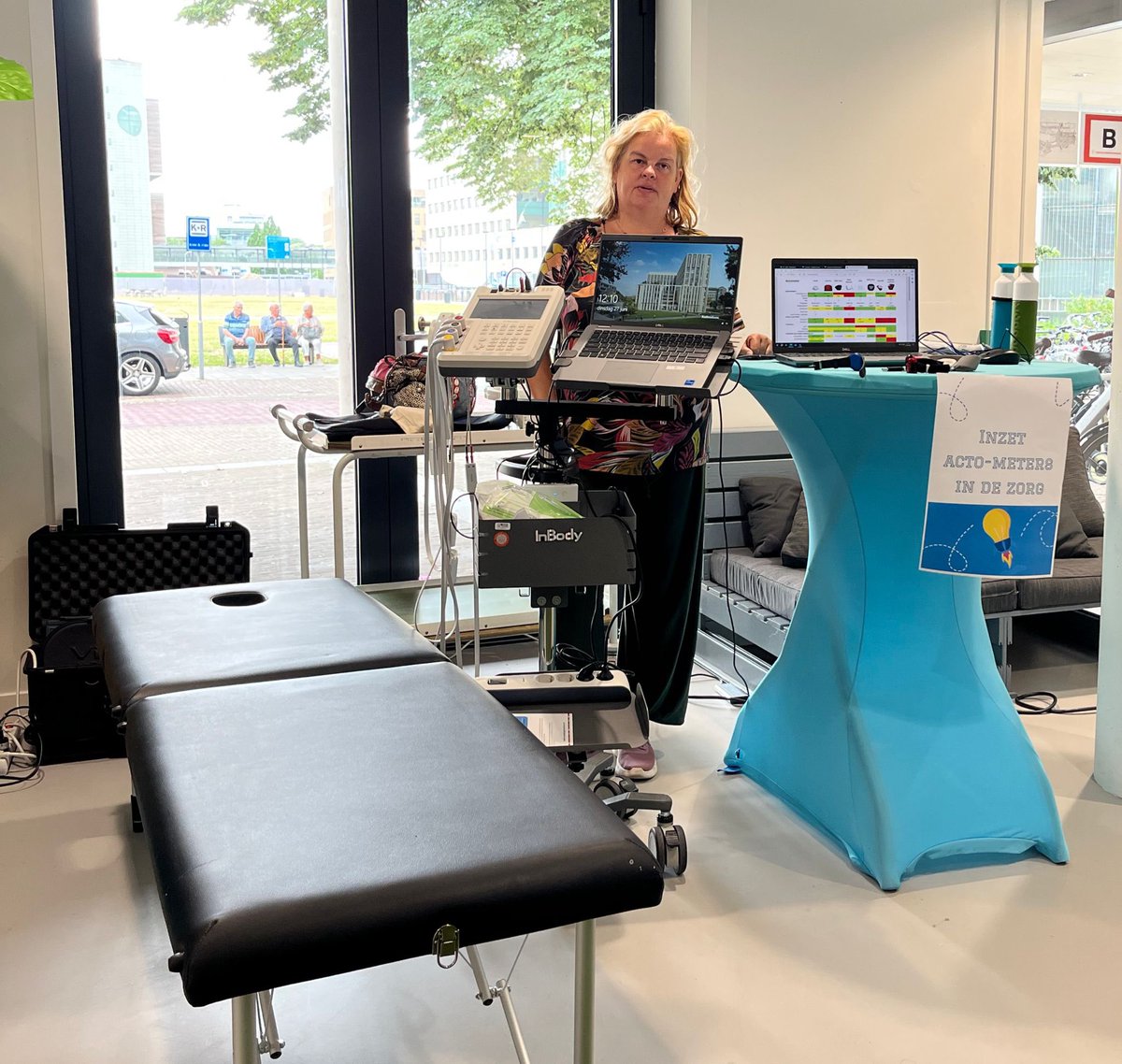 Vandaag stond ik met de actometers en de bia op de innovatiemarkt van het <a href="/radboudumc/">Radboudumc</a>