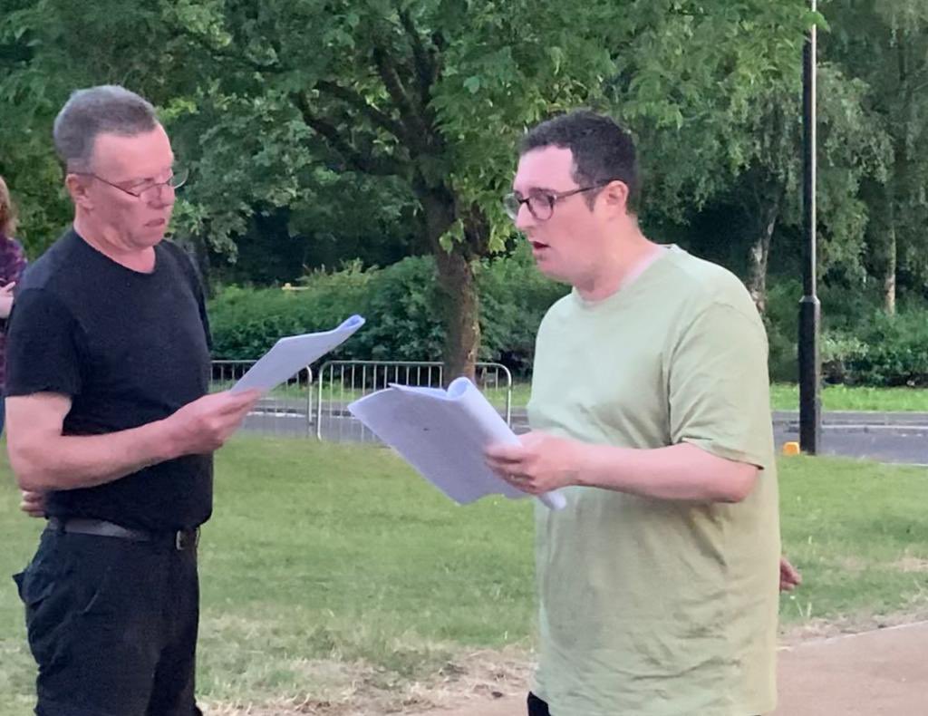 <a href="/KcjK1/">🌈 Kevin Kelly 🌈</a> has written the most beautiful script honouring the people of Bamber Bridge as well as the American soldiers. The story of The Battle Of Bamber Bridge must be told and I feel privileged to be part of this creative journey.