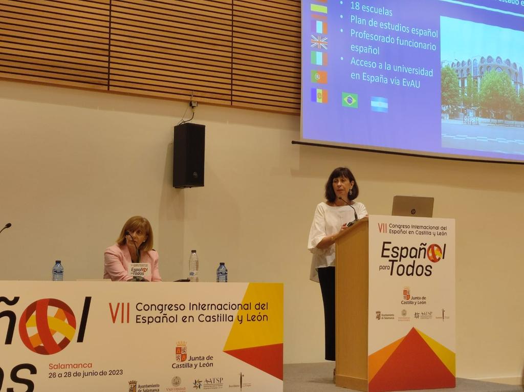 AccEducativaExt's tweet image. Políticas y programas educativos de la UAEE. Congreso Internacional Español para todos en Salamanca #españolparatodos