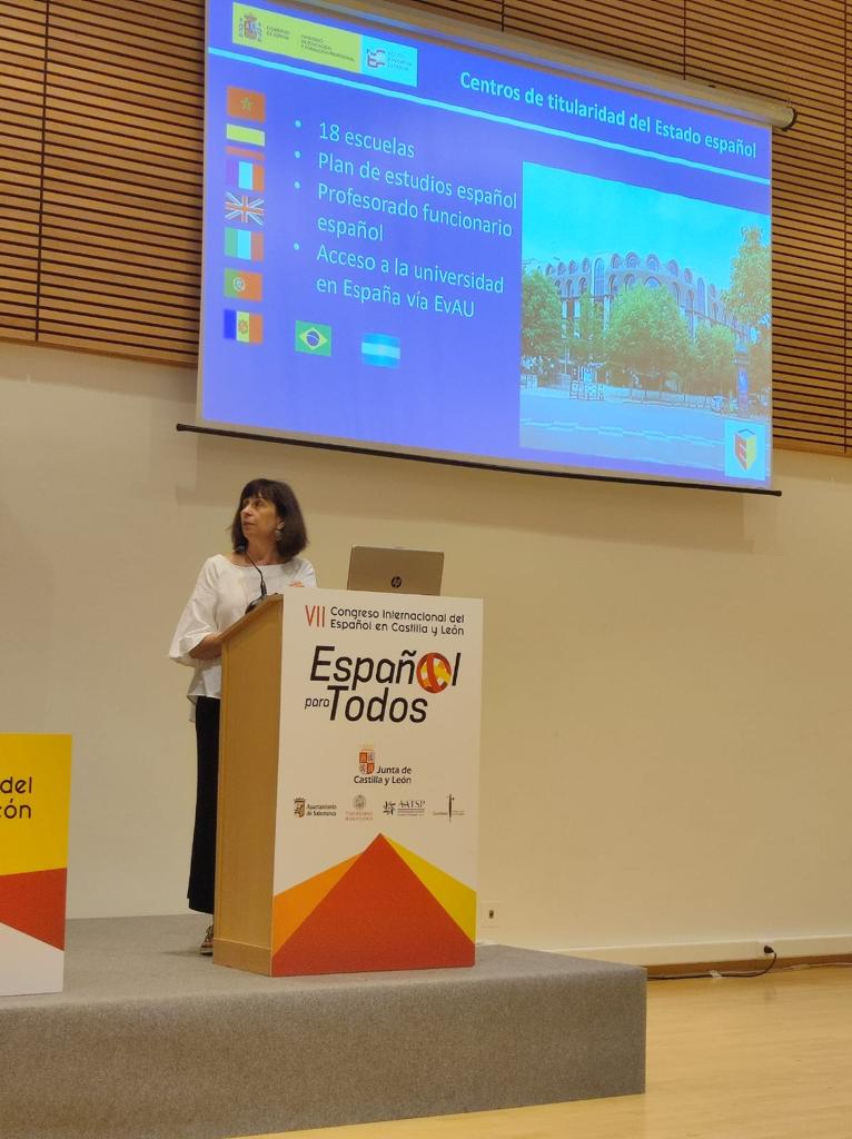 AccEducativaExt's tweet image. Políticas y programas educativos de la UAEE. Congreso Internacional Español para todos en Salamanca #españolparatodos