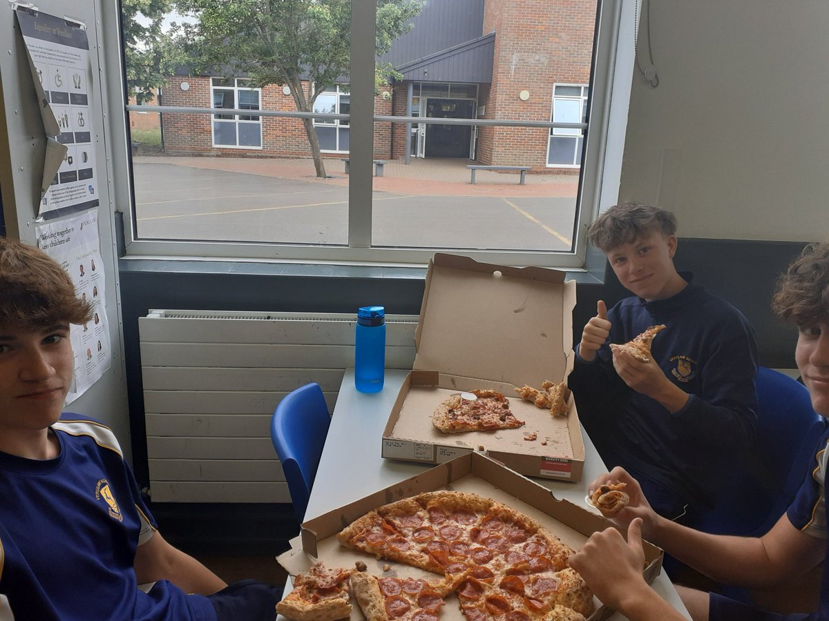 Pizza lunch for our first Yr10 cohort taking the HPQ qualification. Well done for putting in all that hard work this year.