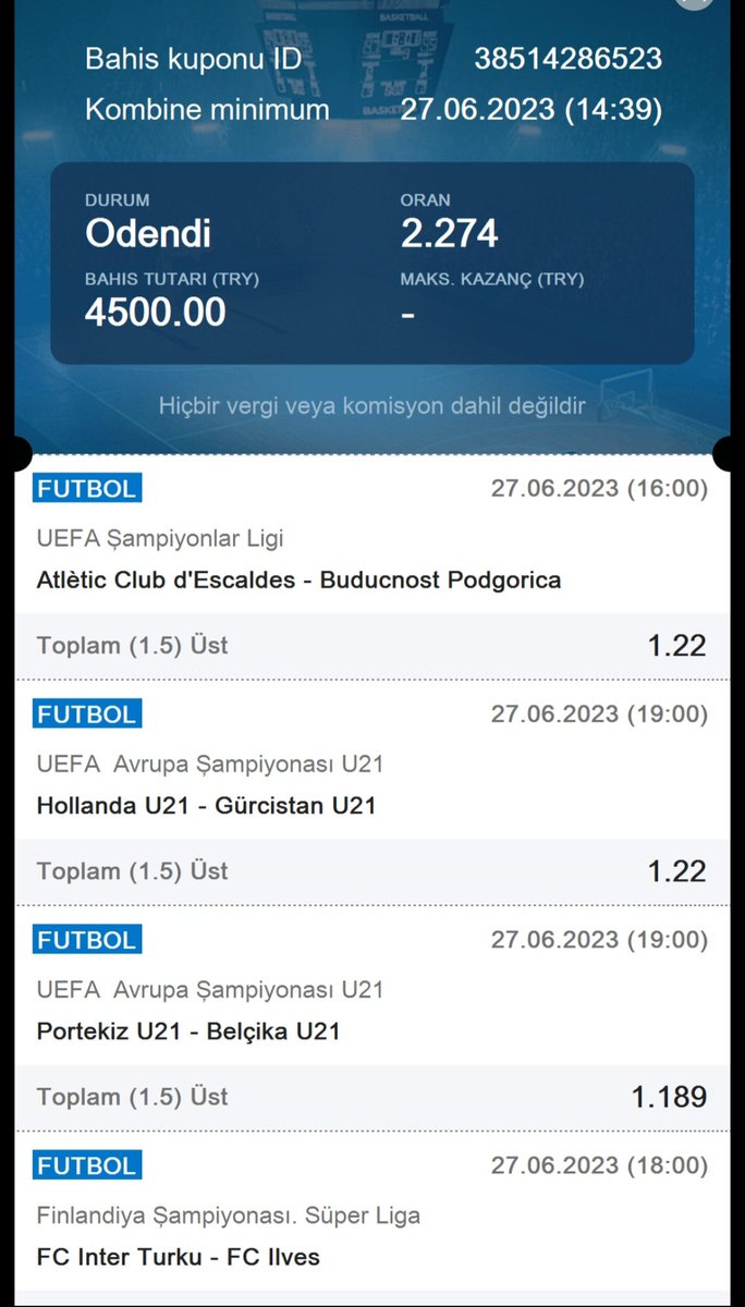 GÜNÜN KUPONU  kazandı ✅️🧿🍀 Değerlendiren arkadaşlara tebrikler 🙋‍♂️🎯🔥 Bayram harçlıklarınızı CanBey farkı ile güle güle harcayın 💪💪💪👊#iddaa #bahis #kasa #banko #canlı