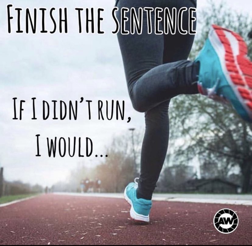 Finish the sentence…

‘If I didn’t run, I would….’ 

<a href="/UKRunChat/">UKRunChat</a> #UKRunChat @RaceCheck @HappyStride #VisorClub @Absolute360 #TeamAW @Truesapien <a href="/runr_uk/">Runr</a>