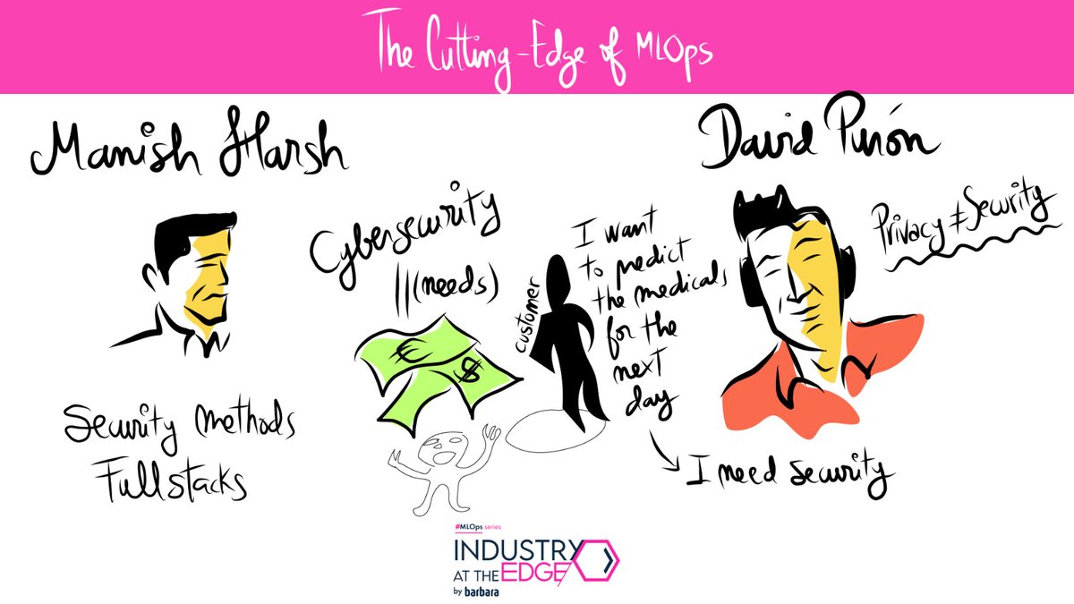 birthmarkbart's tweet image. Just finished moderating  the &quot;Cutting EDGE of MLOPs&quot; Panel organized by @Barbara_Iot. 

Tons of knowledge &amp;amp; plenty more to be covered! 

Videos will come out soon of @OwkinScience @getmodzy @seldon_io @apheris_AI @picsellia @nvidia @HPE  in the meantime enjoy art from @ardiluzu