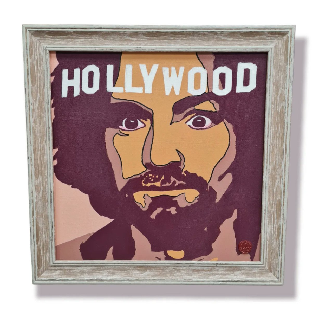 NTKOartgallery's tweet photo. #Charlesmanson kindly donated by Bobby Guy art. 

Measures 16" x 16"

All proceeds from this sale goes to #MentalHealthAwareness 

Available at #ntko gallery, also online, postage is a tenner for UK 24 hour. Dm for details https://t.co/p9Wzi0N8LV