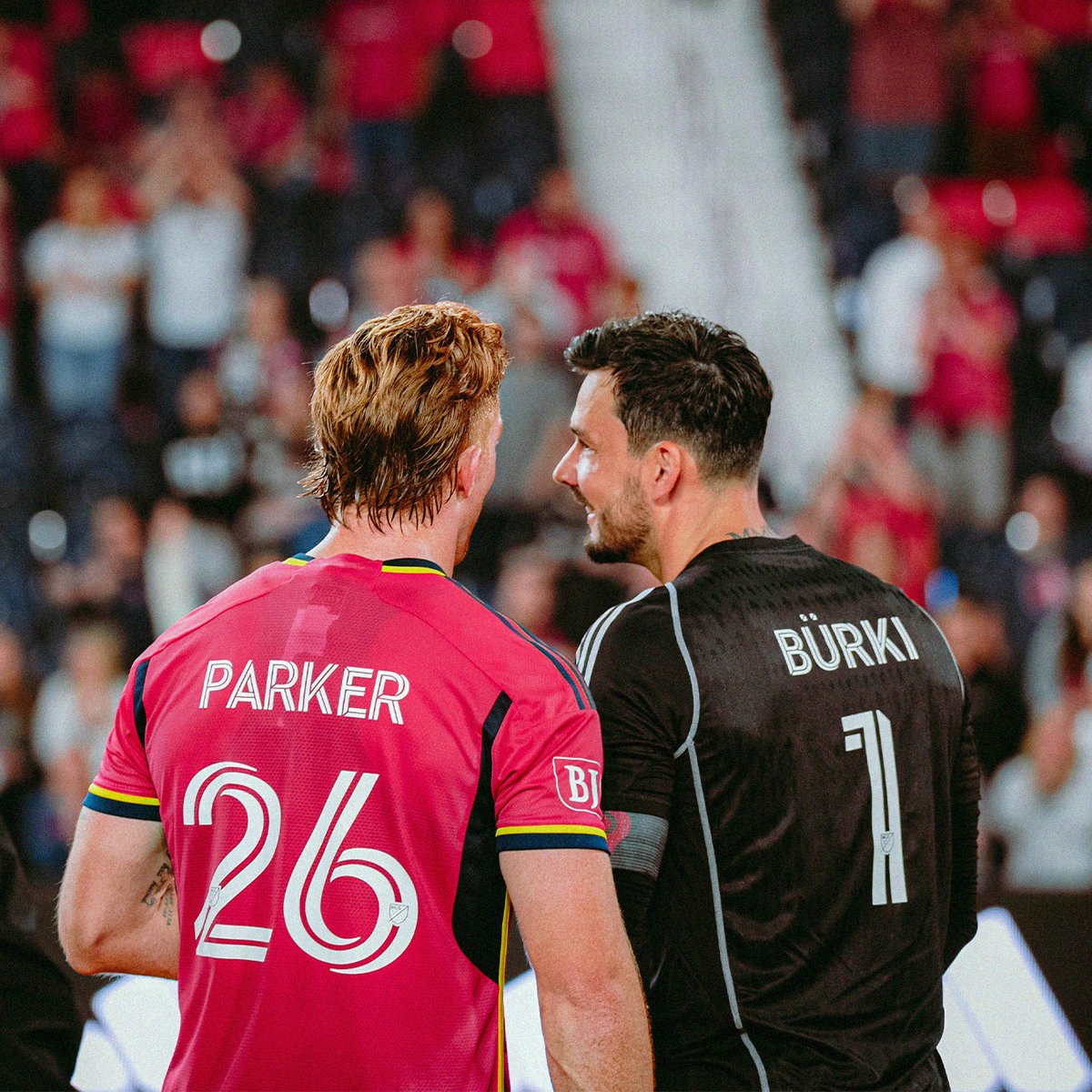 stlCITYsc's tweet photo. Our captain and vice captain are headed to DC! 

Congrats to Roman Bürki and Tim Parker on their selection to the 2023 @MLS All-Star Game 🤩 🤩