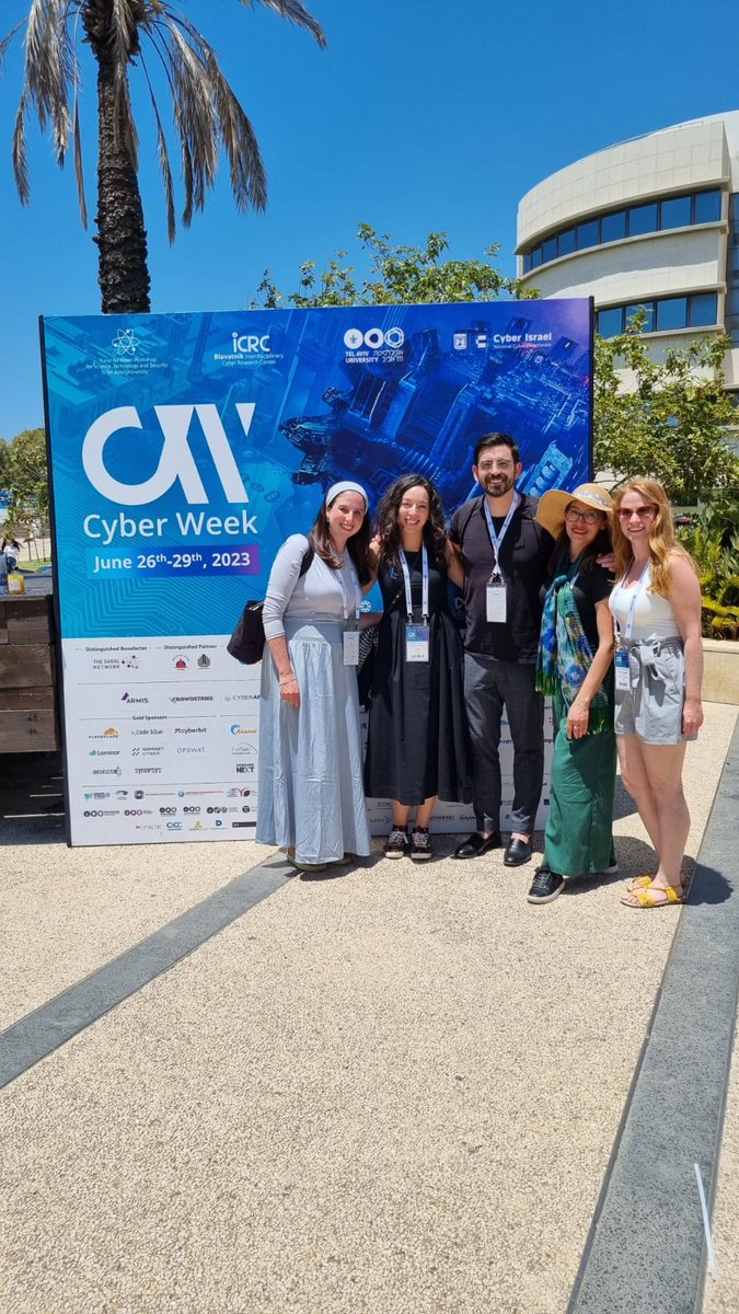 CERprize's tweet photo. Today CER Prize winners as part of the ministry of foreign affairs delegation joined the CyberWeek conference at Tel Aviv University. 
#cyberweek https://t.co/RuaTrR14tu