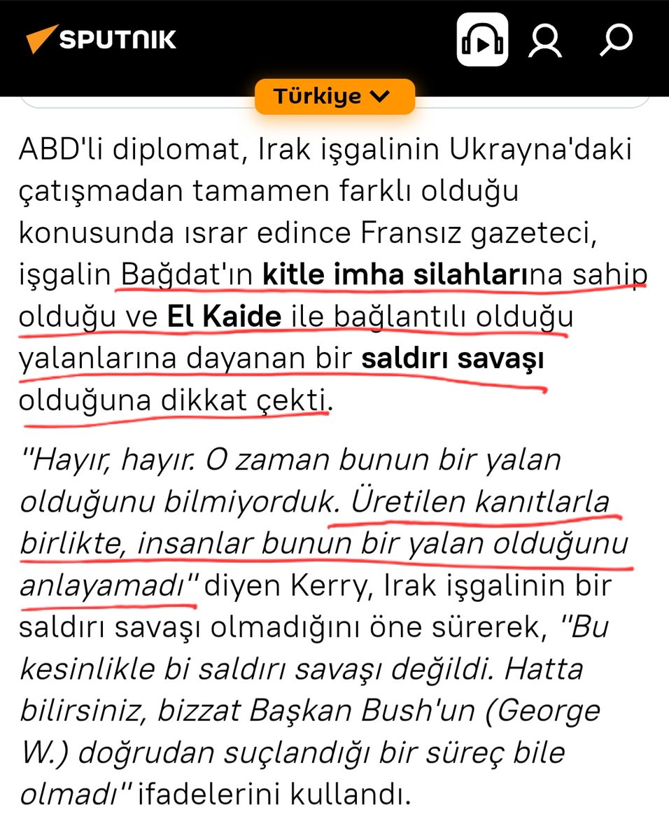 ABD Eski Dışişleri Bakanı Jhon Kerry'den itiraf:
Irak işgali bir yalana dayanıyordu.

15 yıl sonra 2020 de 'Üretilen Kanıtlarla' başlayan aşı,iklim, yapay gıda ve tüm projeler, insanların tek dünya devletine entegrasyon süreci içindi diyecekler.
Ancak herkes için çok geç olacak.