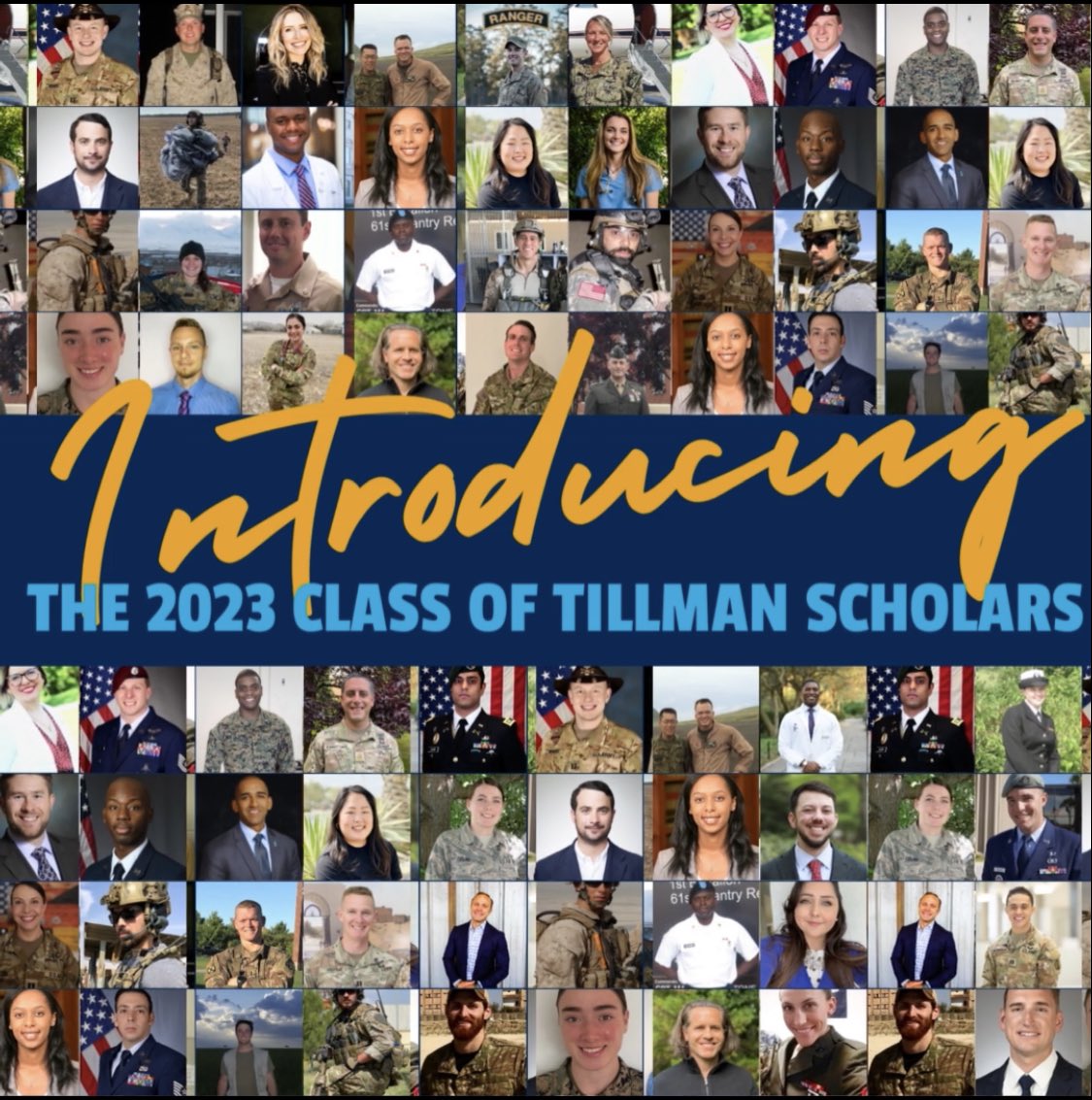 Humbled to be associated with Pat’s legacy and announce my selection as a 2023 #TillmanScholar!

It bring tremendous pride and honor. 

Excited to join the @PatTillmanFoundation 

We Are Tillman Scholars!

Learn more at scholars.ptf.org.