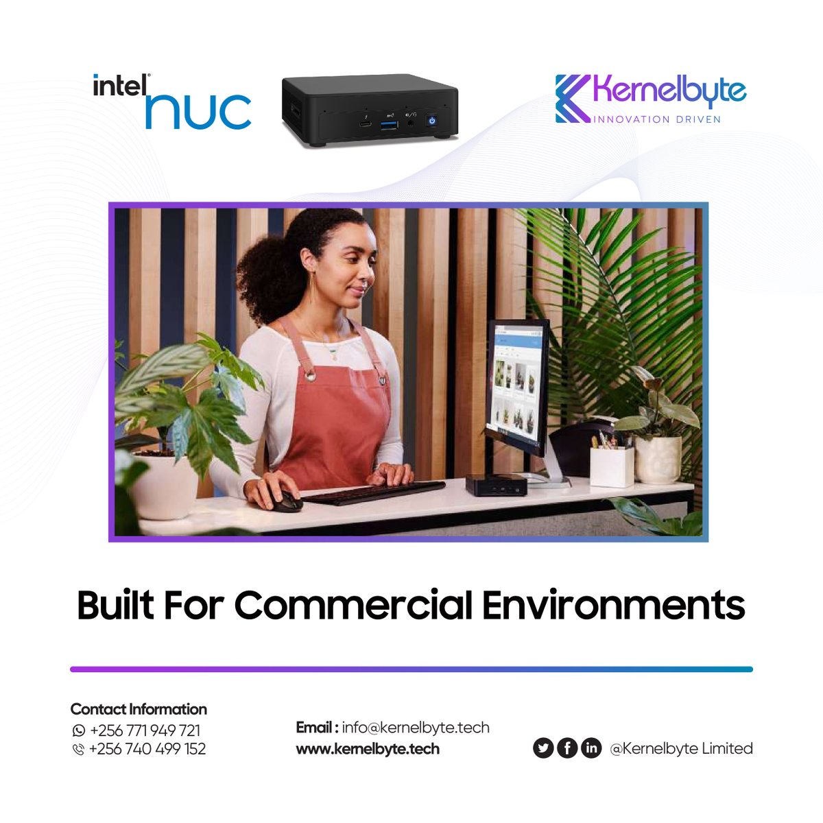 KernelbyteLtd's tweet photo. Empower Your Creativity
Intel NUC - Compact Design, Limitless Possibilities
#IntelNUC #CompactPower #MiniPC #LimitlessPossibilities #ModernComputing #Kernelbyte https://t.co/p4ptPHLHAU