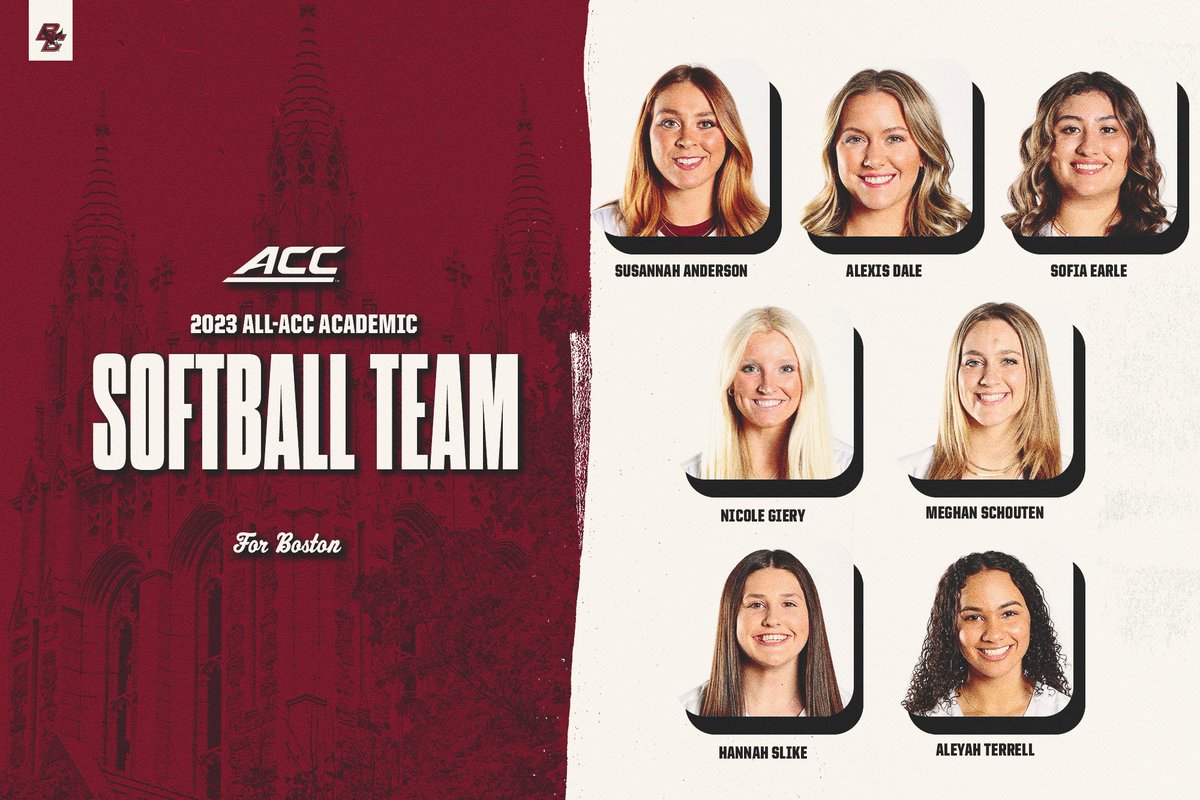 Congrats to our seven All-ACC Academic team honorees!

📖 bit.ly/3Xvhl68 

#ForBoston🦅