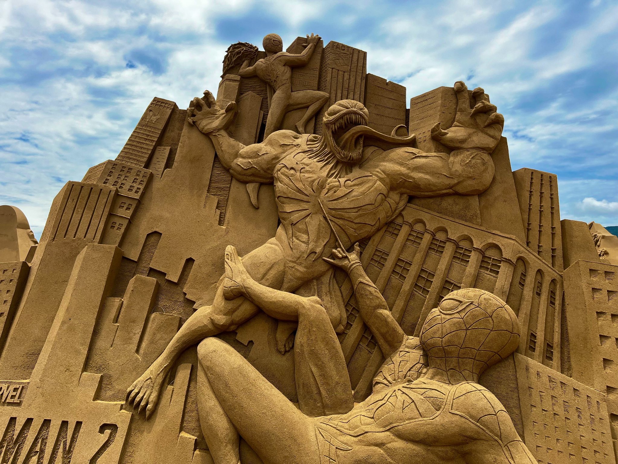 Marvel Games on X: The 2023 Fulong International Sand Sculpture Art  Festival celebrates #Disney100 this summer! Check out this AMAZING sand  sculpture featuring Peter, Miles, and Venom from 'Marvel's Spider-Man 2.'  Learn