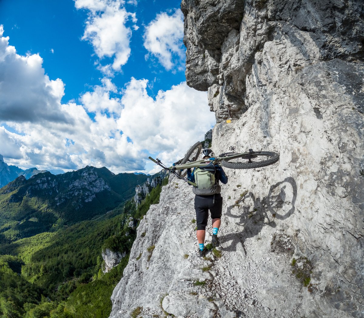 Photo of the Day: No shame in walking this section 🤯 #GoProAwards recipient Christoph Oberschneider played it safe + scored $250 from this #GoProHERO11 Black snap.

#GoPro #GoProMTB #Austria #Biking #MTB