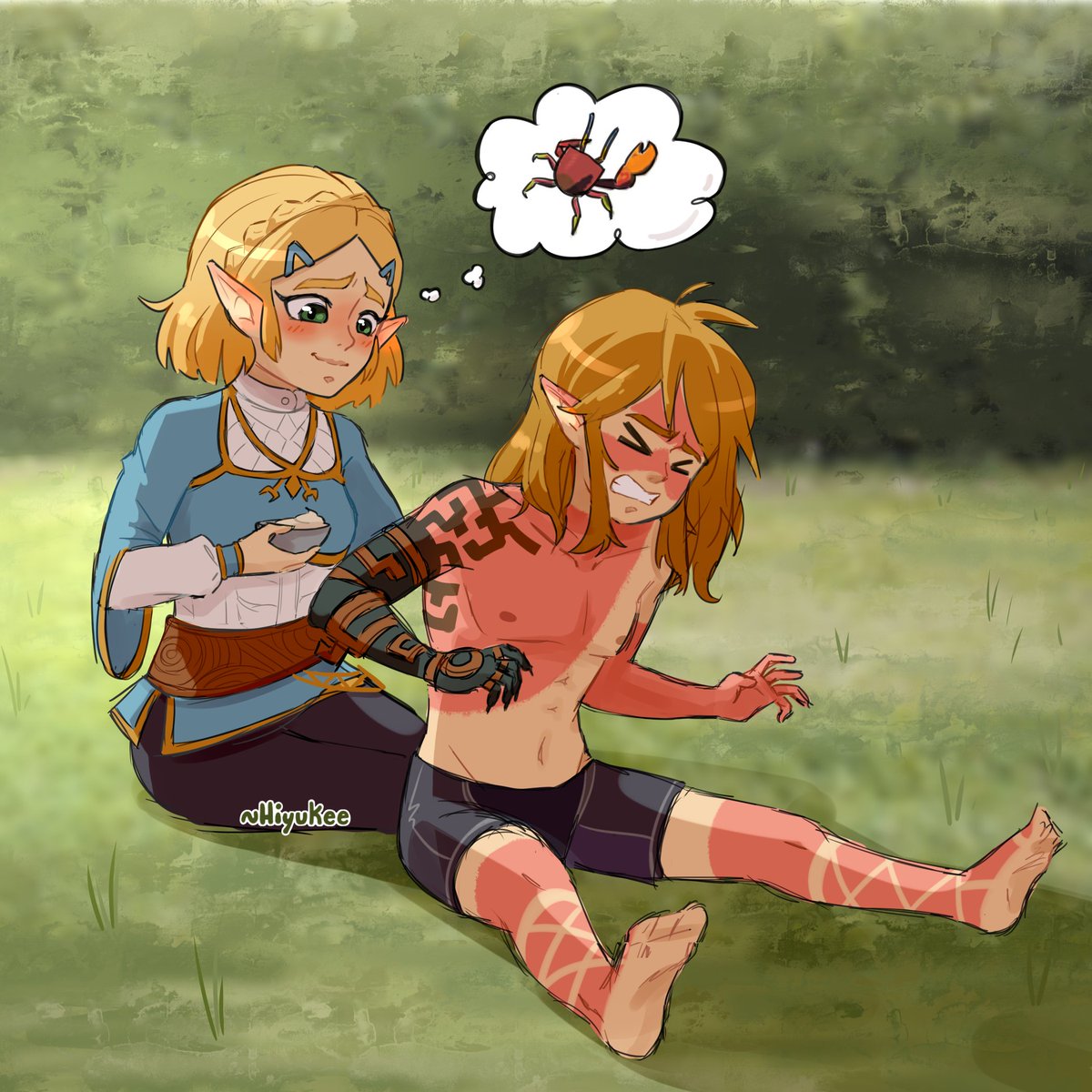 Hiyukee's tweet photo. I think Link would get some funny sunburn

#TearsOfTheKingdom #totk #LegendofZelda https://t.co/306royy1Zb