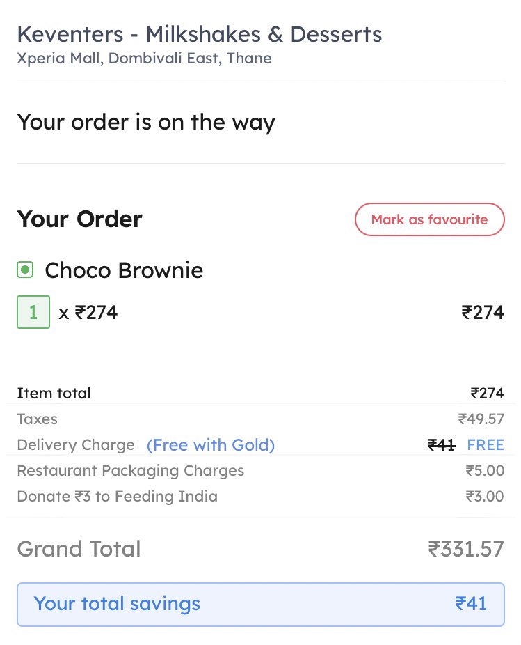 piyushchil's tweet photo. @zomato @zomatocare Scandal with customer. Gold member been offered free delivery however delivery charges are double than normal. Final rate is less in normal than Gold membership. definitely stopping subscribing for their Gold membership in future. Pics of order placing. https://t.co/z62CGYiMPc