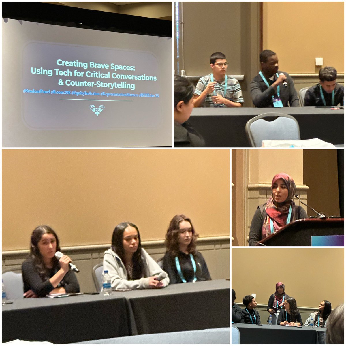 DerrickSwistak's tweet image. Thank you for bringing diverse student voices here to #istelive, @SJEducate.
“To be a scholar activist means being open to different perspectives to create change and opportunities to better the world.”