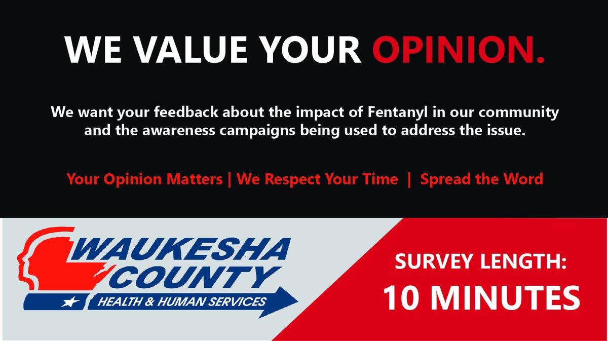 We want your feedback about the impact of Fentanyl in our community and the awareness campaigns used to address the issue. Thank you in advance for your time. forms.office.com/g/EFYyrZ9t0q