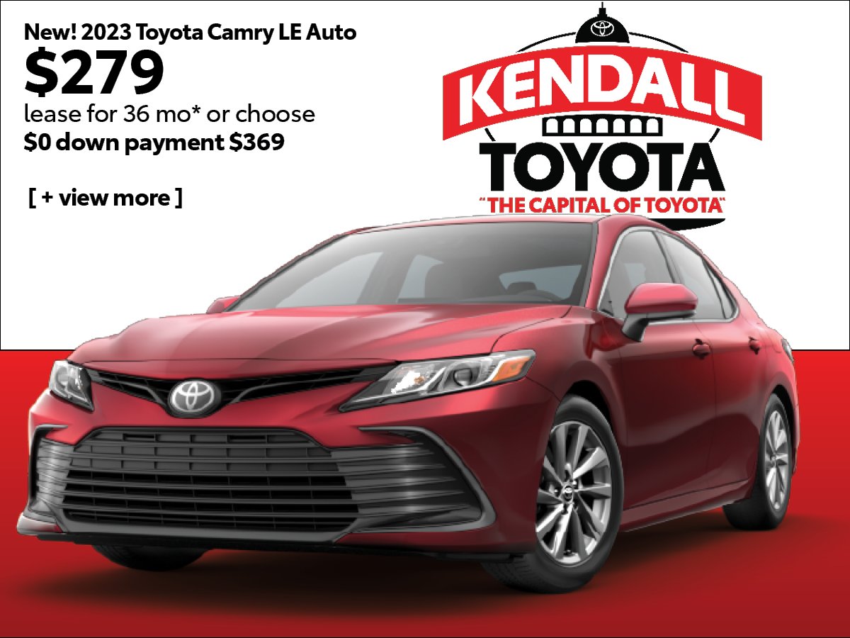 Take advantage of our WHITE HOT Sales Drive, happening now through July 5th! Get a new Toyota now at our best price with no payments for 90 days plus ToyotaCare Maintenance included with every new vehicle! Visit kendalltoyota.com or call 305-KENDALL.